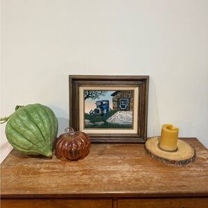 Framed Vintage Car Artwork